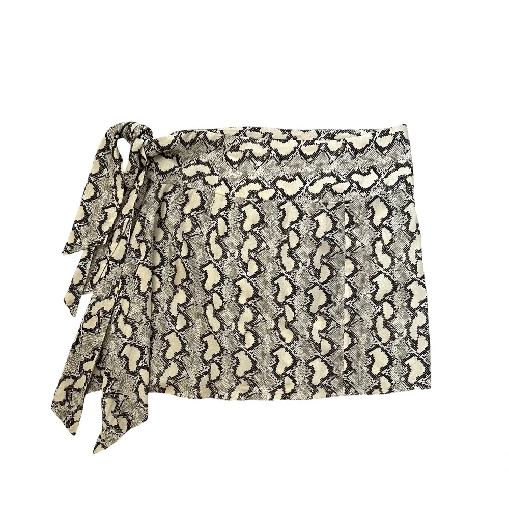 NWT ViX by Paula Hermanny Rajah Ana Mini Pareo - Cover Up - Snake Print - S
